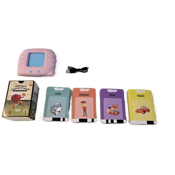 Talking Flash Cards Learning Educational Word Game Montessori Kids Toddlers NEW - Picture 5 of 8